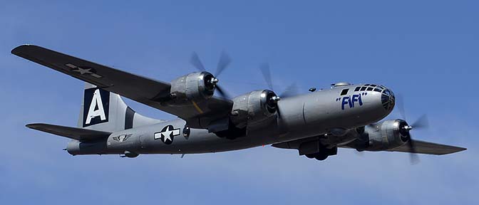 Boeing B-29 Superfortress N529B Fifi, Deer Valley, February 26, 2015